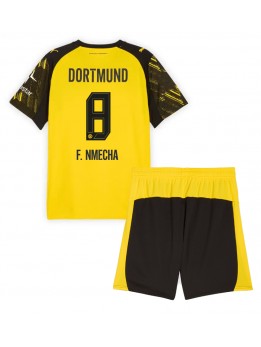Billige Borussia Dortmund Felix Nmecha #8 Hjemmedraktsett Barn 2025-26 Kortermet (+ Korte bukser)